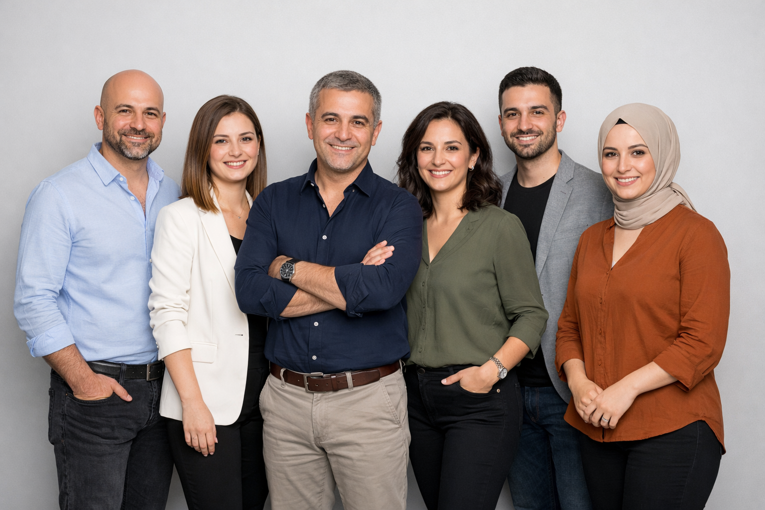 Kurumsal ekip çekiminden seçme bir kare